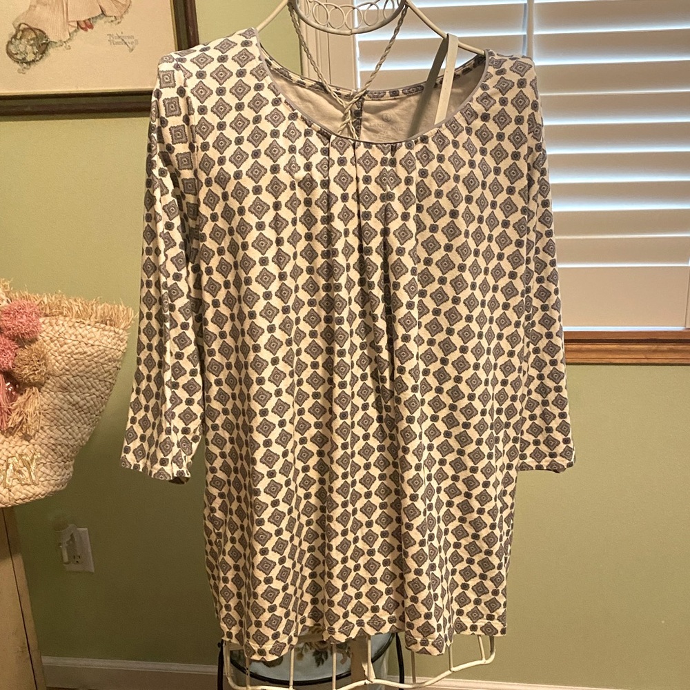 Lands End Geometric Knit Tunic